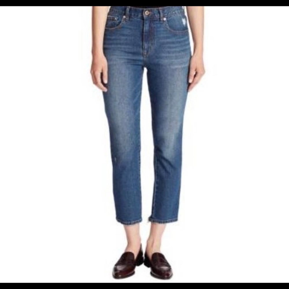 Ella Moss High Rise Straight Ankle Jeans Sz 29